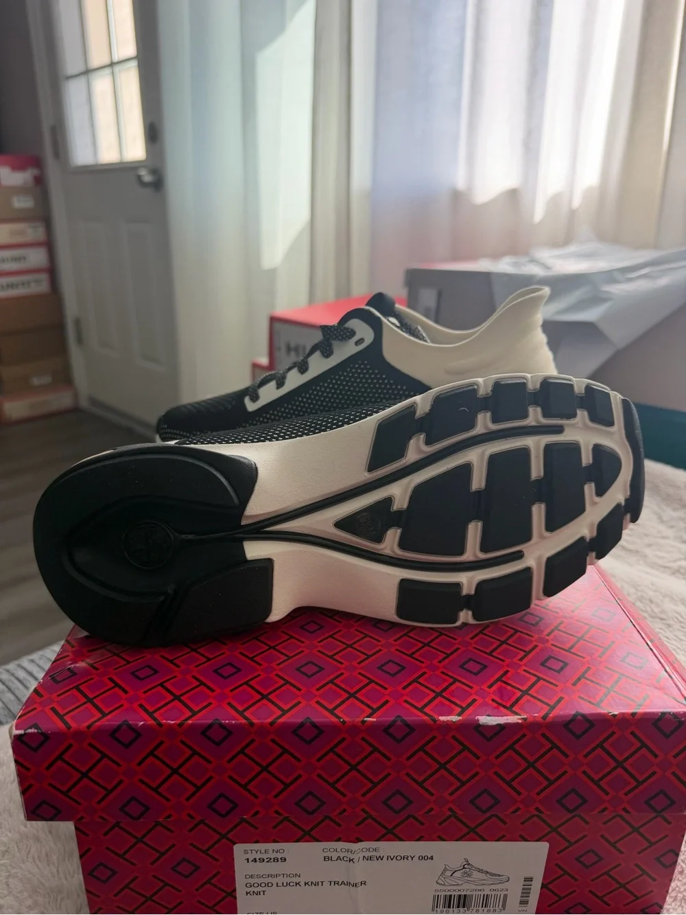 Tory Burch Good Luck Knit Trainer Size 9.5